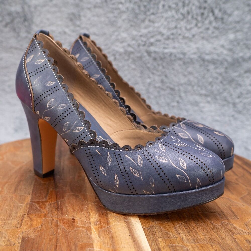 Women's L'Artiste By Spring Step, Robin Blue Pump EU 35 US 5